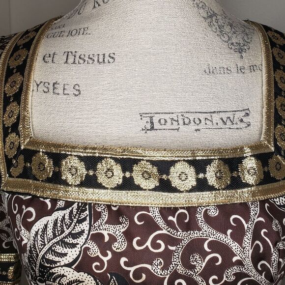 Vintage 60s Jean Varon brocade maxi dress - Picture 7 of 16